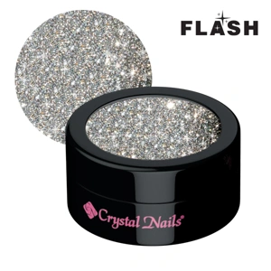 Crystal Nails Flash Glitters 1 - Ezüst főképe